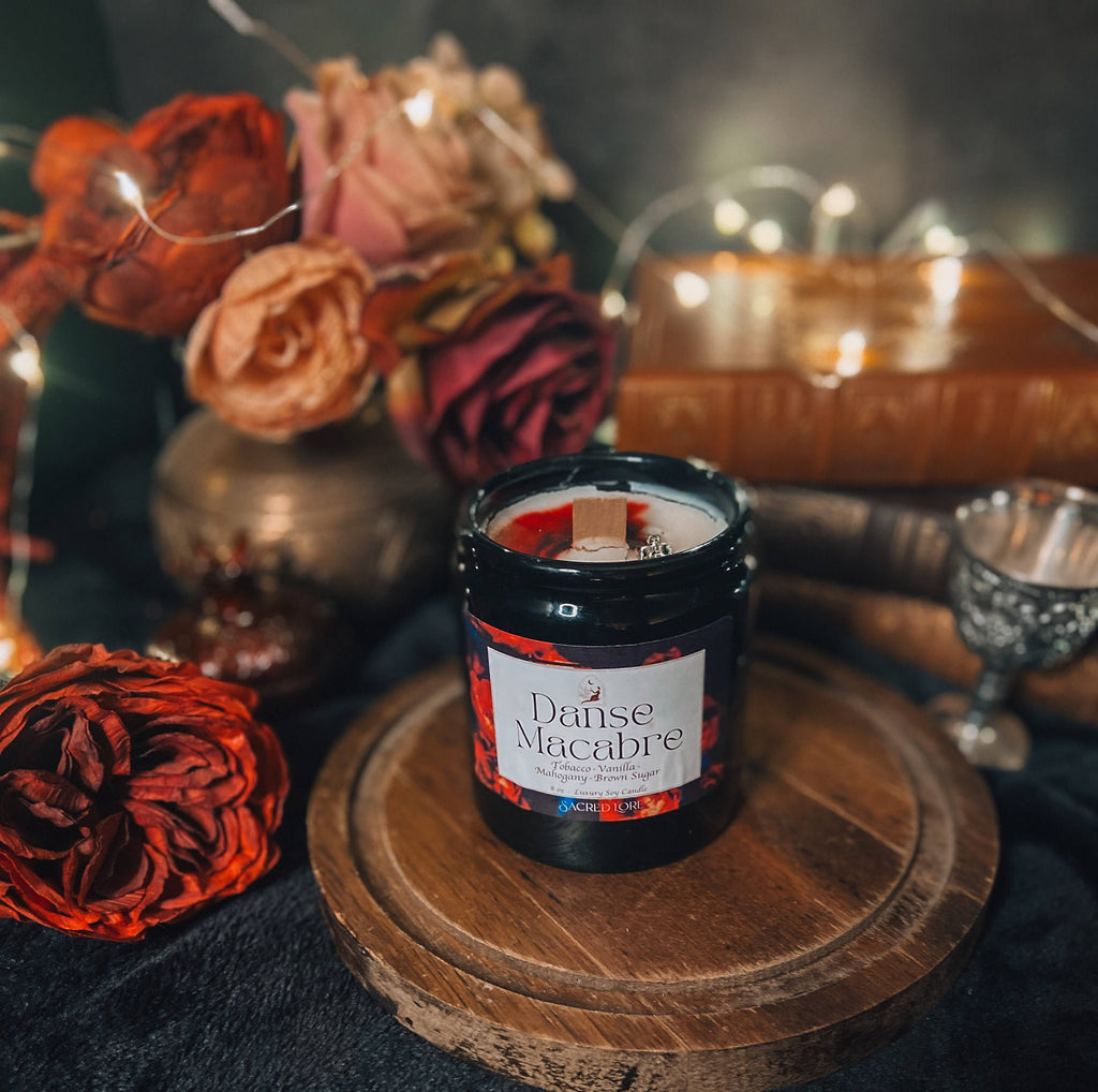 Witch Candle, Ritual Candle, Apothecary Jar, Danse Macabre: Candle