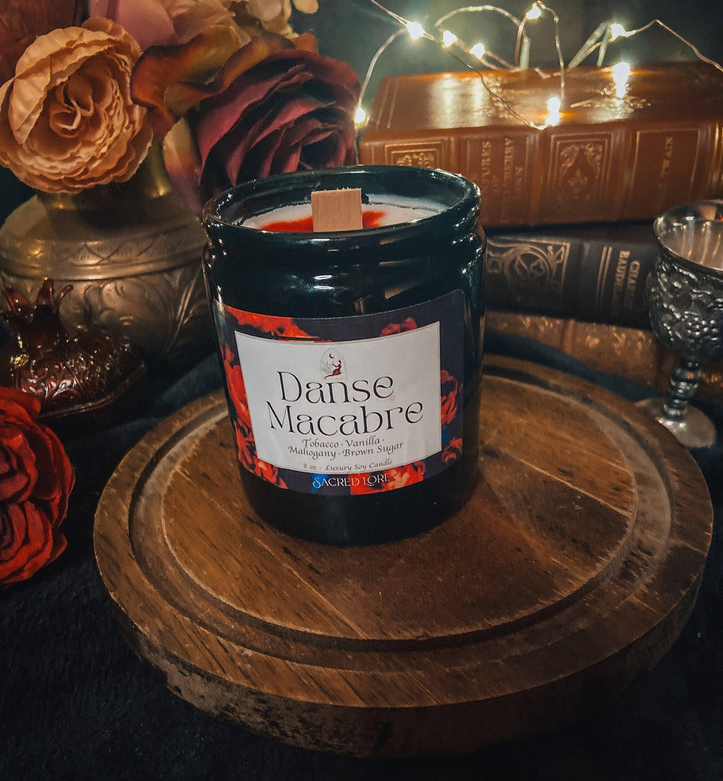 Witch Candle, Ritual Candle, Apothecary Jar, Danse Macabre: Candle