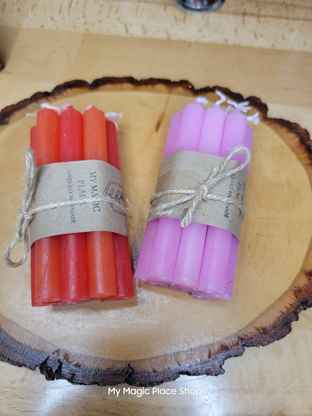 Pack of 10 colored spell candles, Chime Candle 4 Inches: Green