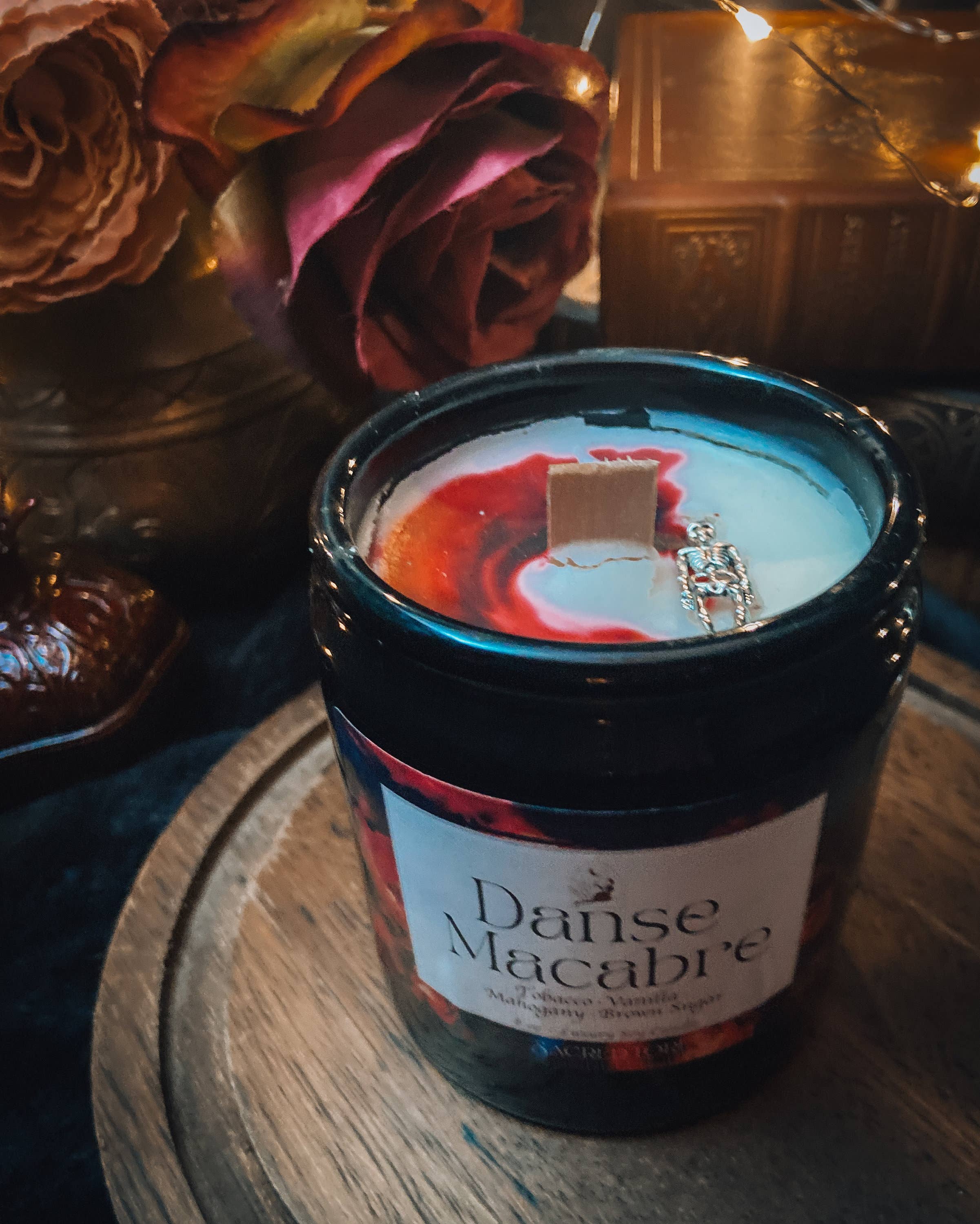 Witch Candle, Ritual Candle, Apothecary Jar, Danse Macabre: Candle