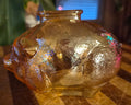 Vintage Anchor Hocking Marigold Carnival Glass Piggy Bank