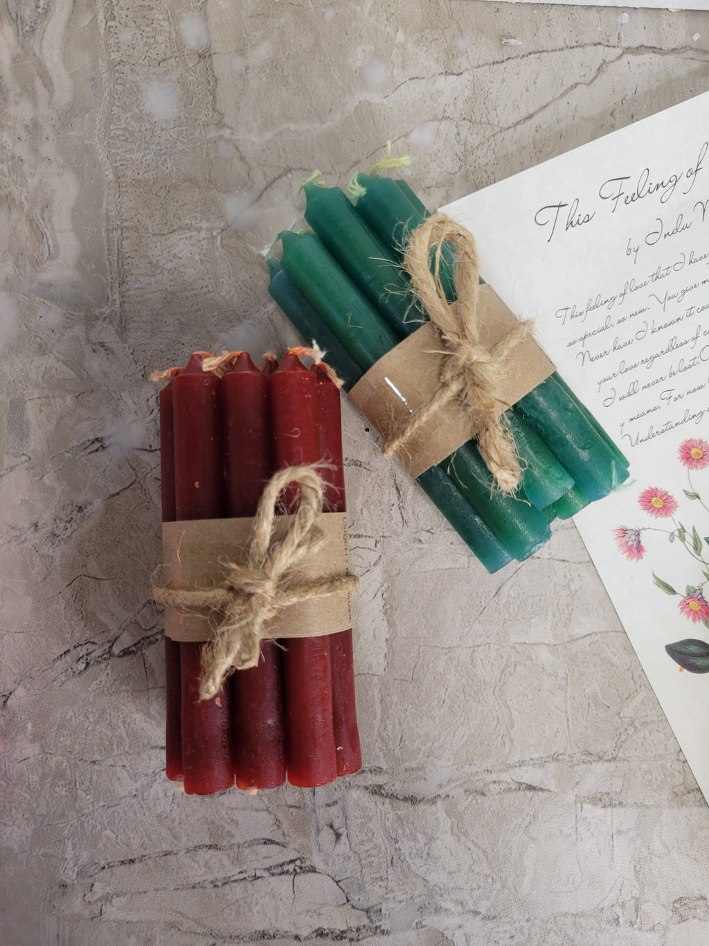 Pack of 10 colored spell candles, Chime Candle 4 Inches: Brown