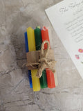 Pack of 10 colored spell candles, Chime Candle 4 Inches: Mixed Pack